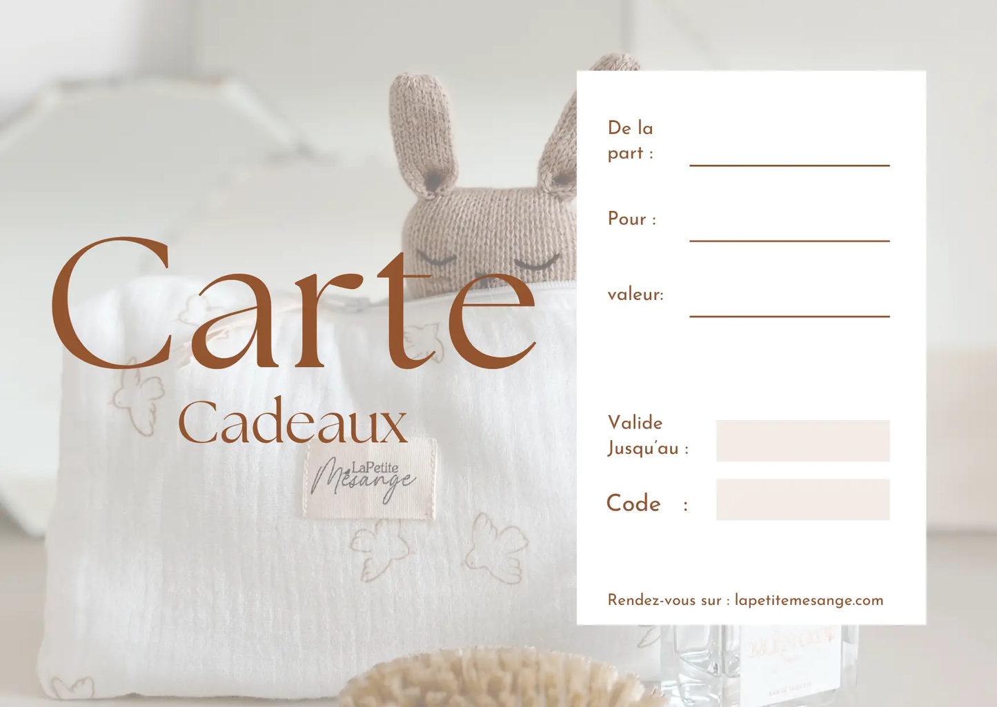 Carte Cadeau La Petite Mésange La petite mésange