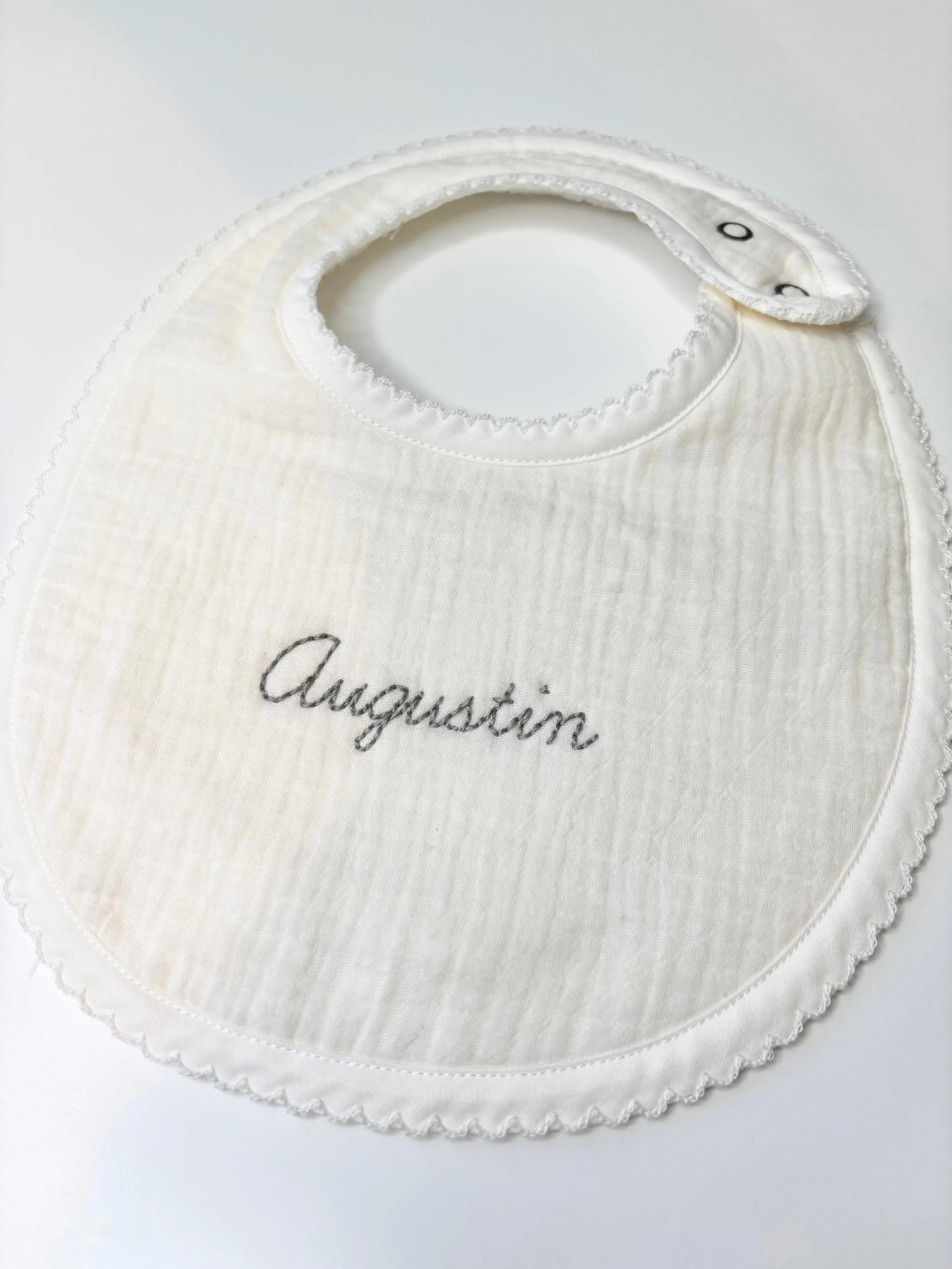 Bavoir Écru La petite mésange