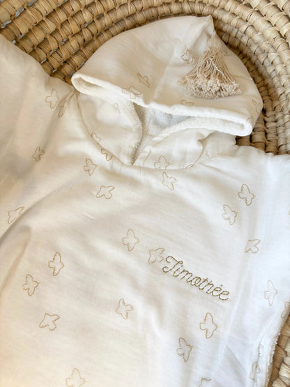 Poncho de bain Colombe La petite mésange