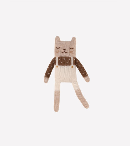 Wild Hand Doudou kitten overalls ecru