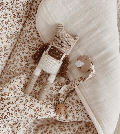 Wild Hand Doudou kitten overalls ecru