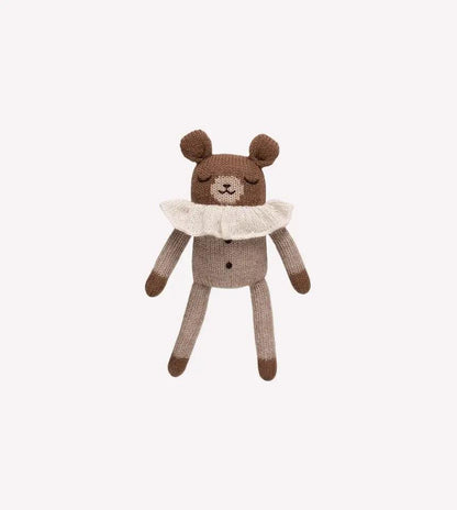 Main Sauvage Doudou ourson pyjama avoine La petite mésange